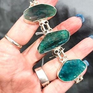 Green lace Agate Bracelet